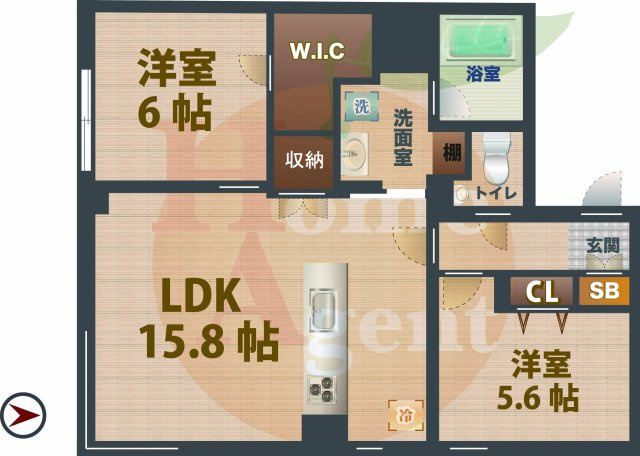 【間取り】 | EDIT西荻窪 | 1SLDKのお部屋です。