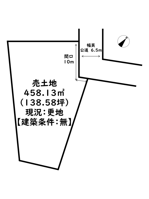姫路市北新在家2丁目/売土地の土地図