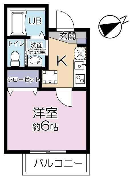 さいたま市中央区鈴谷７丁目のアパートの間取り