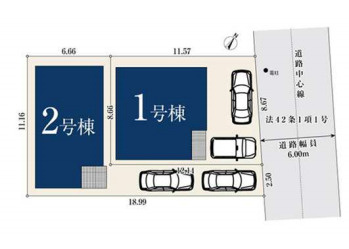 さいたま市見沼区東大宮128②　新築一戸建て　ミラスモ　02の区画図|2号棟