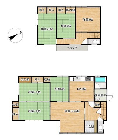 八戸市江陽4丁目の間取り
