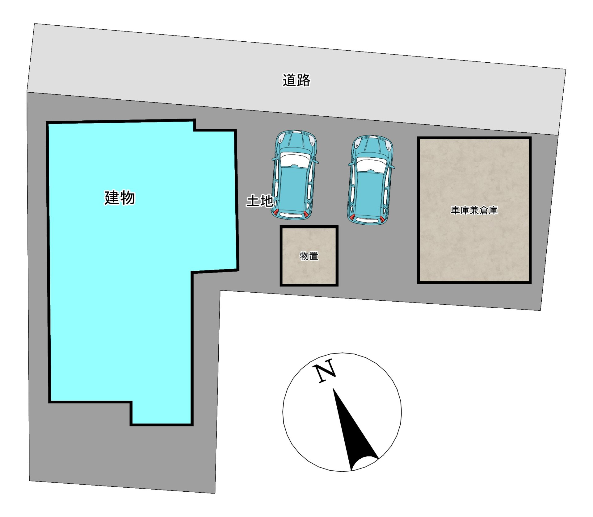 八戸市江陽4丁目の区画図