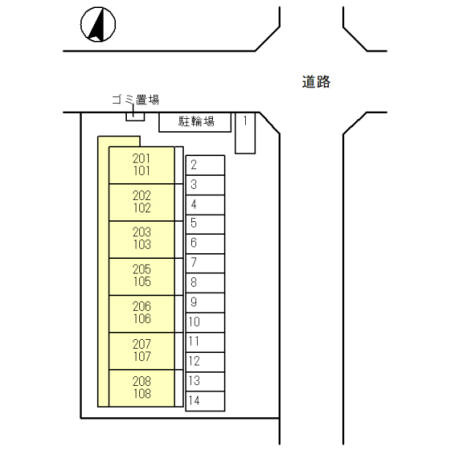 カーサシリエージョの区画図
