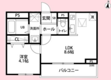 リーブルファイン中央区本町西の間取り