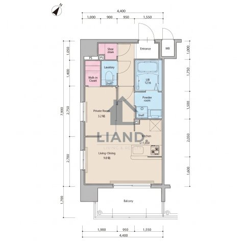 ネストピア博多Side Terrace　東吉塚小学校区の間取り|ネストピア博多Ｓｉｄｅ　Ｔｅｒｒａｃｅ