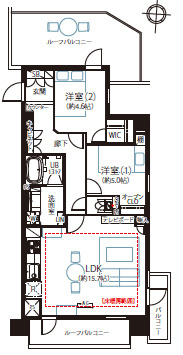 エス・バイ・エルマンション信濃町の間取り