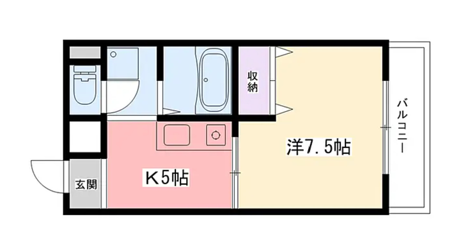 兵庫県西宮市1棟売アパート『パークセクションⅡ』の間取り
