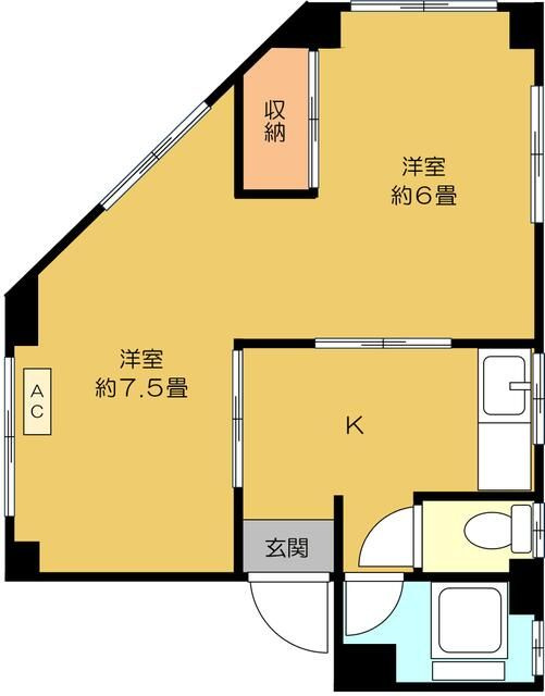 メゾン王子Ⅱの間取り