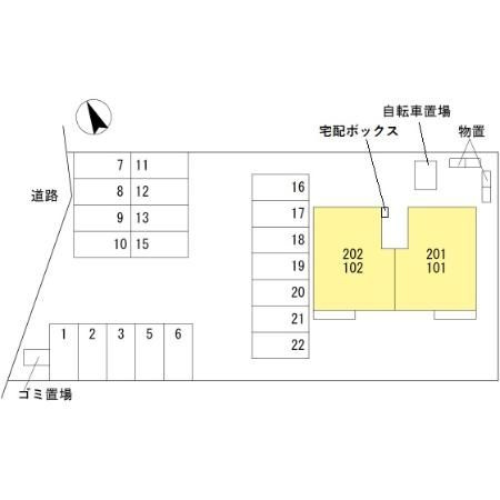 カーサ フェリーチェの区画図