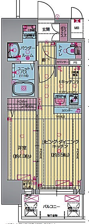 プレサンス上前津エレスタの間取り