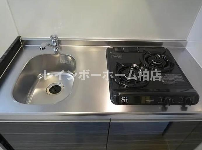 特典：仲介手数料が無料です!!のキッチン|２口ガスコンロです