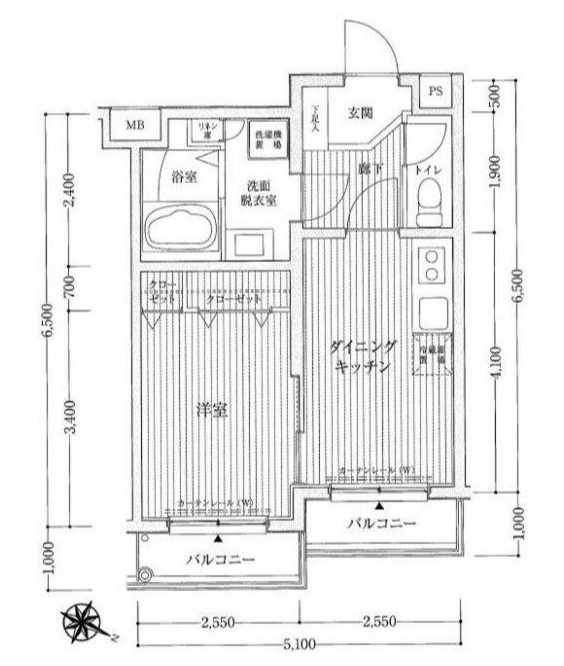 川崎市麻生区高石４丁目の賃貸マンションの間取り