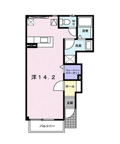 プリムローズＢの間取り
