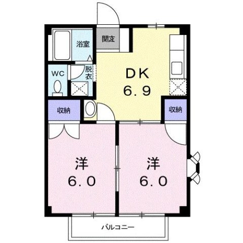 ニューシティシャンテの間取り