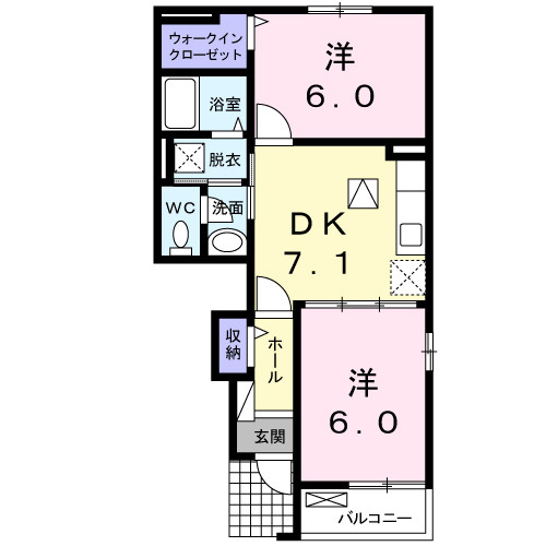 プラージュの間取り