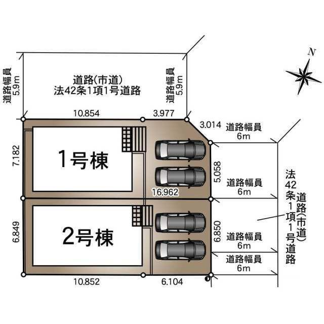 熊本市南区城南町さんさん第6の区画図