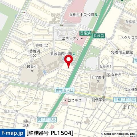 ＬＵＸＣＡＳ香椎浜の地図