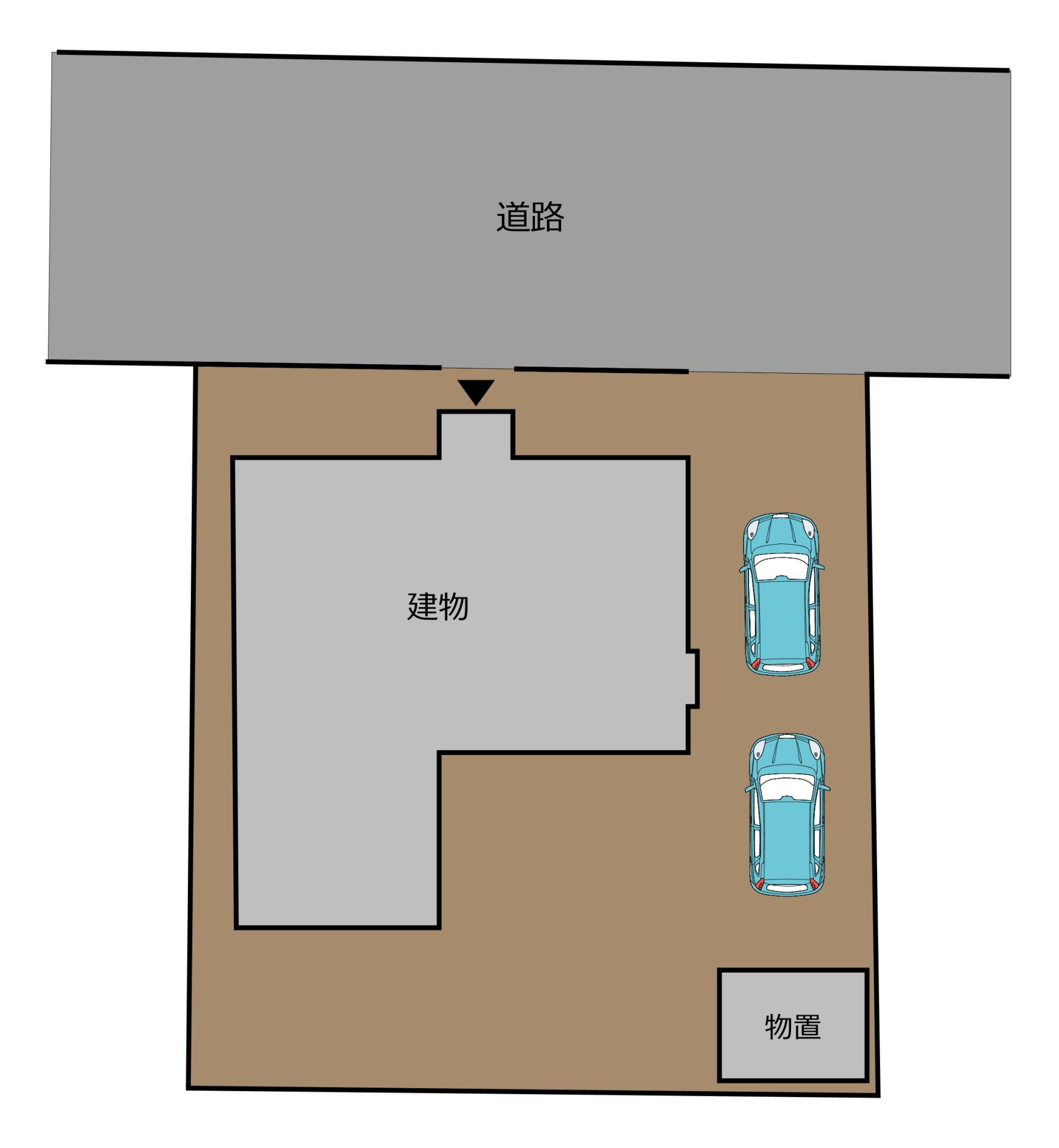 八戸市是川2丁目の区画図