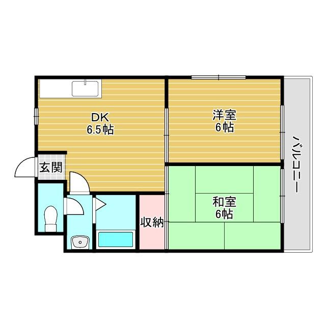 摂津第7マンションの間取り