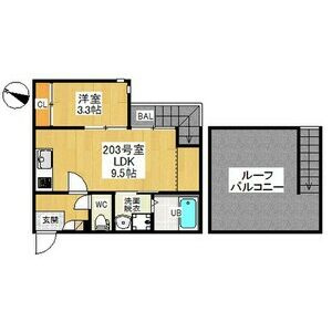 GRANDTIC平安通の間取り
