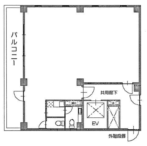 日宝茅場町ビルの間取り