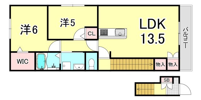 ソレーユ山手ヘーベルメゾンの間取り