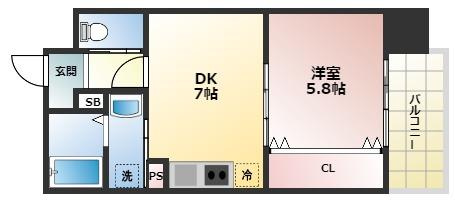 メインステージ甲子園口の間取り