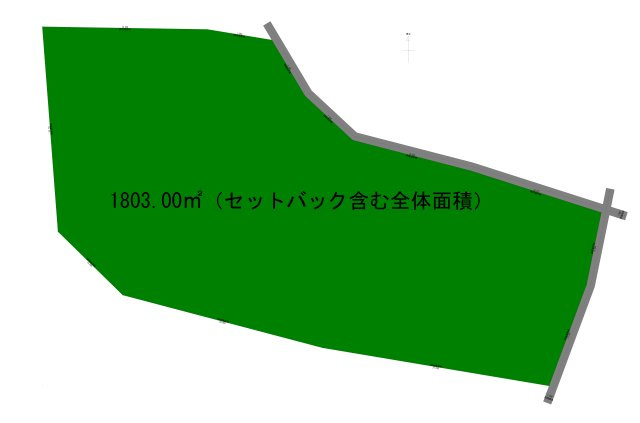 つくば市吉沼6　売地の区画図|公図面積1803㎡です！