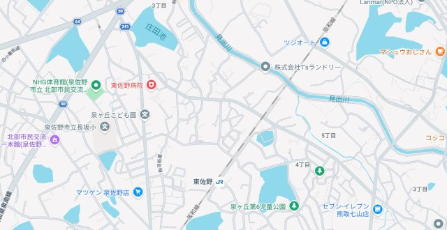 ◆泉佐野市鶴原　新築一戸建ての地図