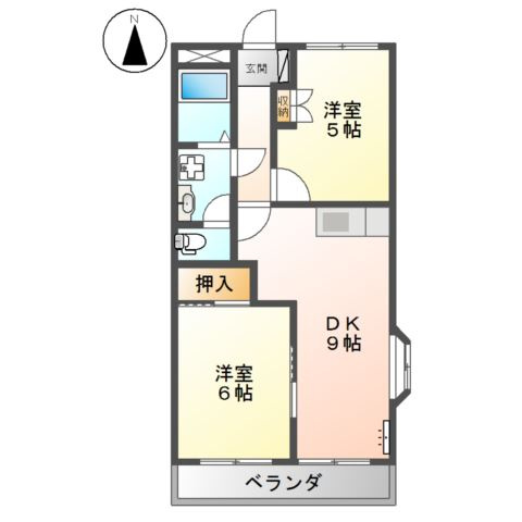 グローリアスハイム銀杏の間取り