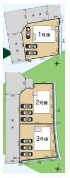丸亀市今津町　新築戸建の区画図