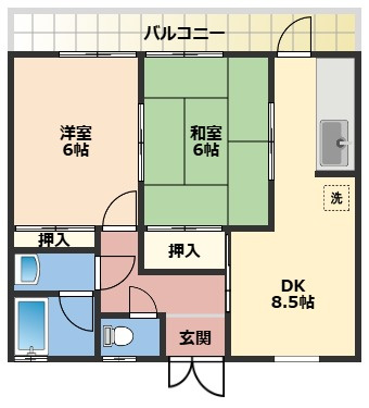 【間取り】 | アーネスハイツわか