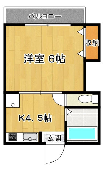 【間取り】 | 向原第2篠コーポ
