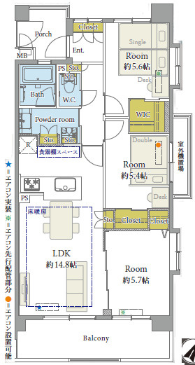 センチュリー三ノ輪の間取り