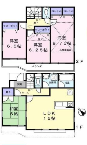 川口市峯住宅の間取り