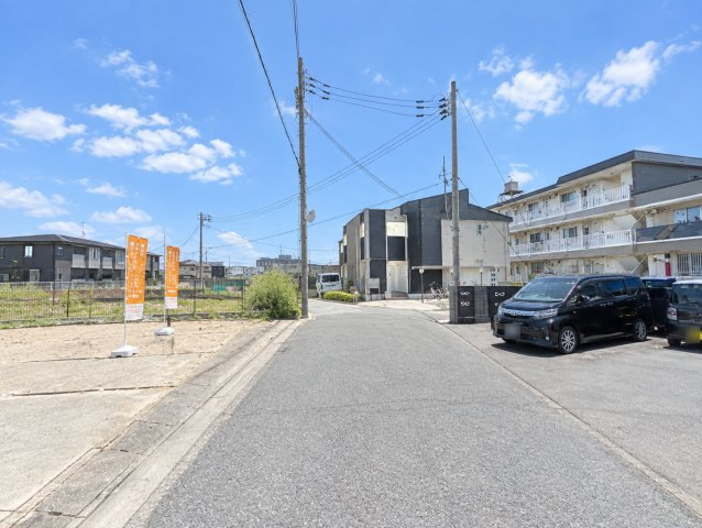 尼崎市田能5丁目建築条件無し土地の前面道路含む現地写真|南側前面道路　幅員約4.5ｍ