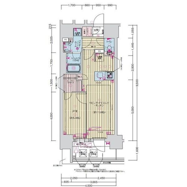 名古屋市西区幅下２丁目の賃貸マンションの間取り