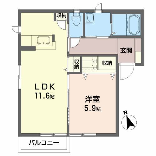シャーメゾン・ラフォーレＡの間取り