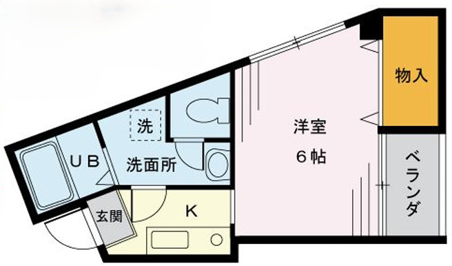 スタジオロワール中野の間取り