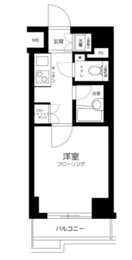 江東区亀戸１丁目の賃貸マンションの間取り