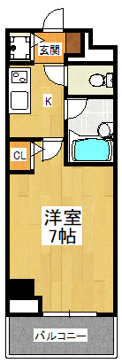 エマーレ行徳の間取り