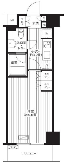 王子神谷パークサイドハイツの間取り|間取り