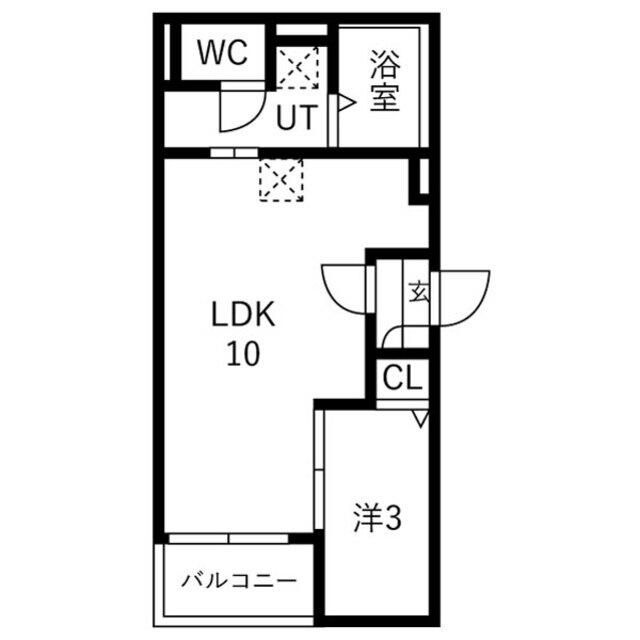 Ｊａｃｋ　ｎｉｓｈｉｋａｎａｎｏｉⅡの間取り