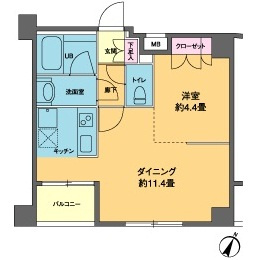 カスタリア南麻布の間取り