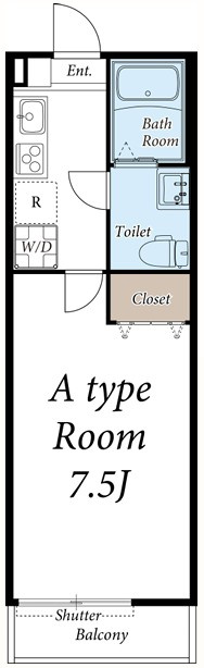 Wレジデンス1stの間取り
