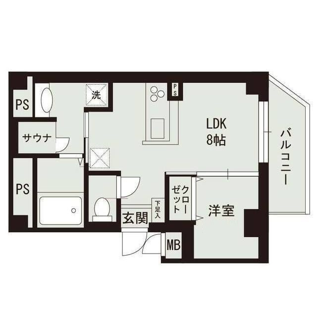 b'CASA金町EASTの間取り|間取りです。