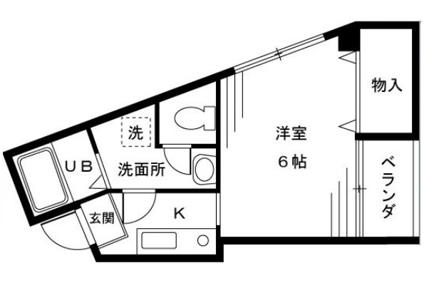 スタジオロワール中野の間取り
