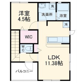 リーブルファイン八丁目1号棟の間取り