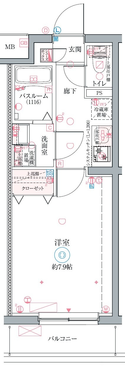 クレヴィスタ立石Ⅱの間取り
