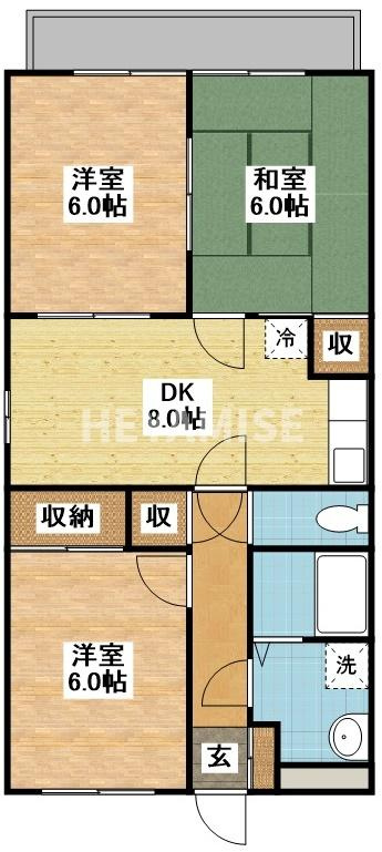 アメニティハウスⅡの間取り